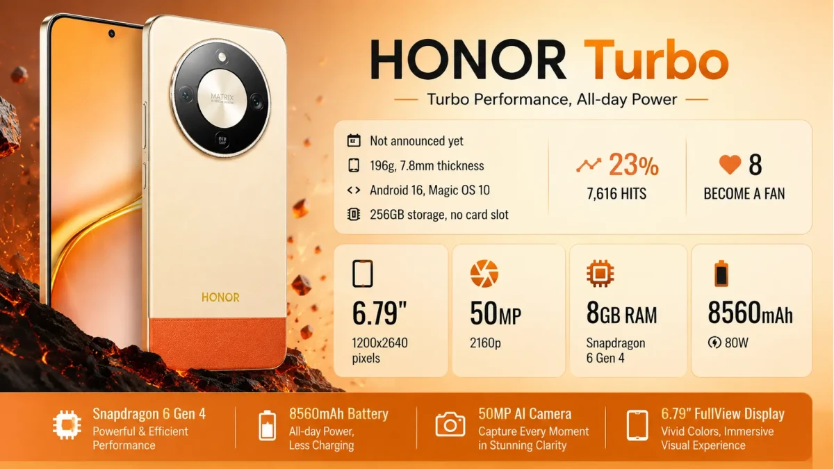 Honor Turbo Smartphone price in Bangladesh